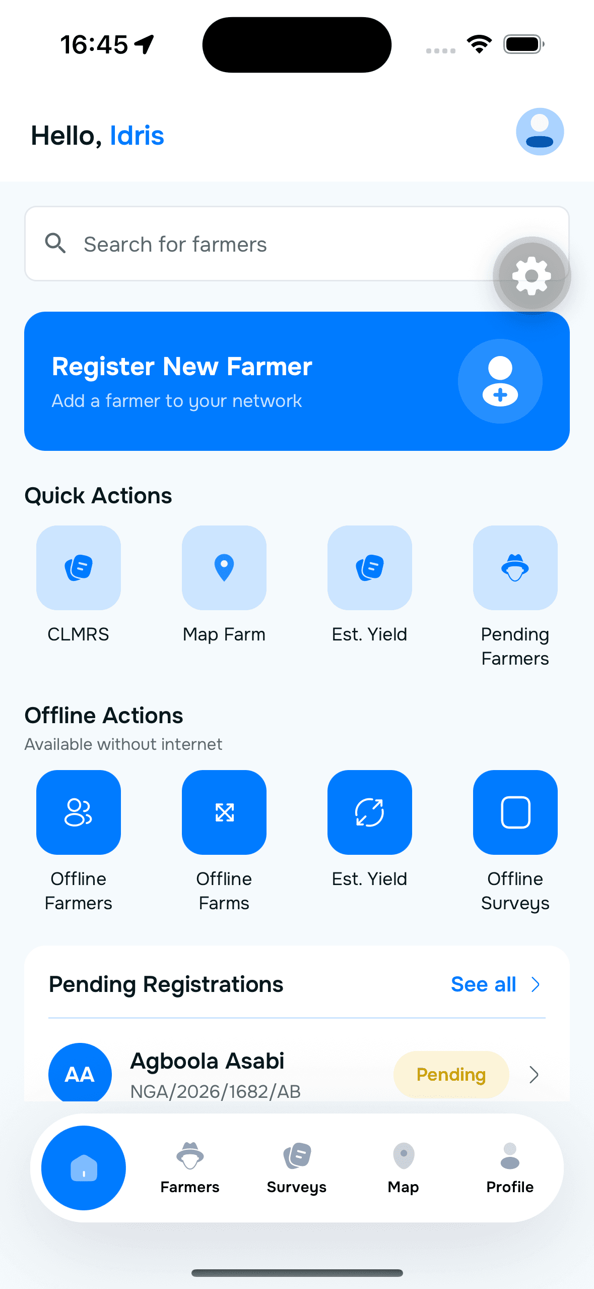 Ceelah mobile app home screen